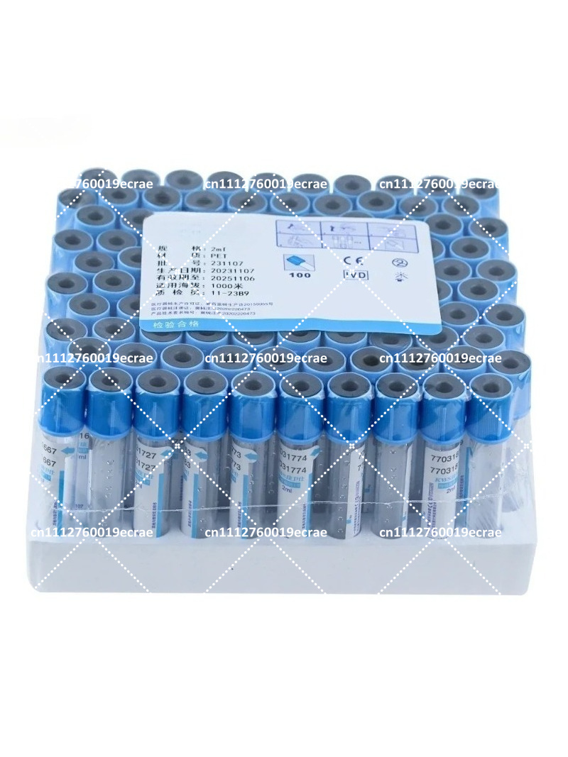 Blood Collection Tube - 100 Tubos Anticoagulantes para Coleta de
