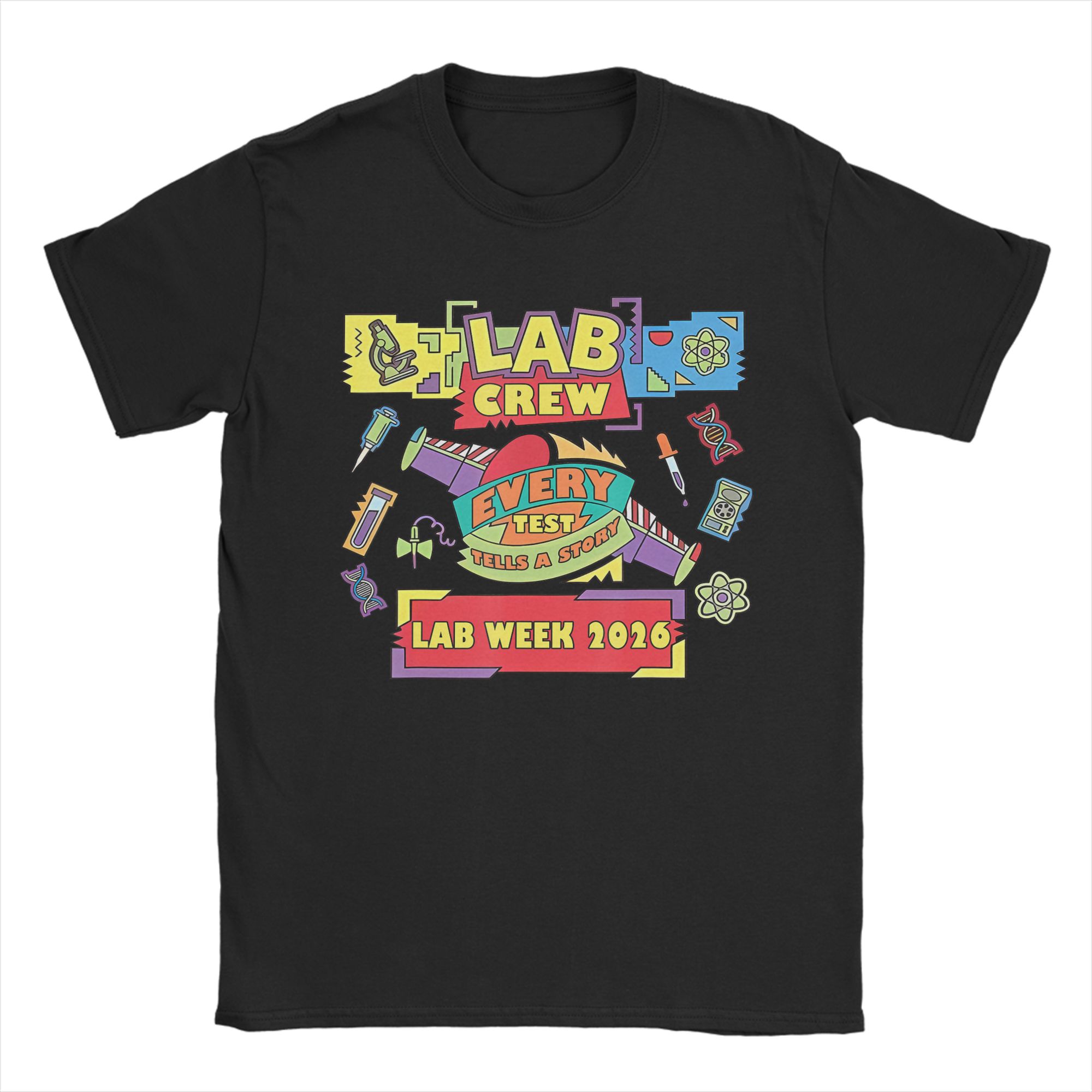 Medical Lab Week 2026 - Camiseta Oversized para Homens - Lab