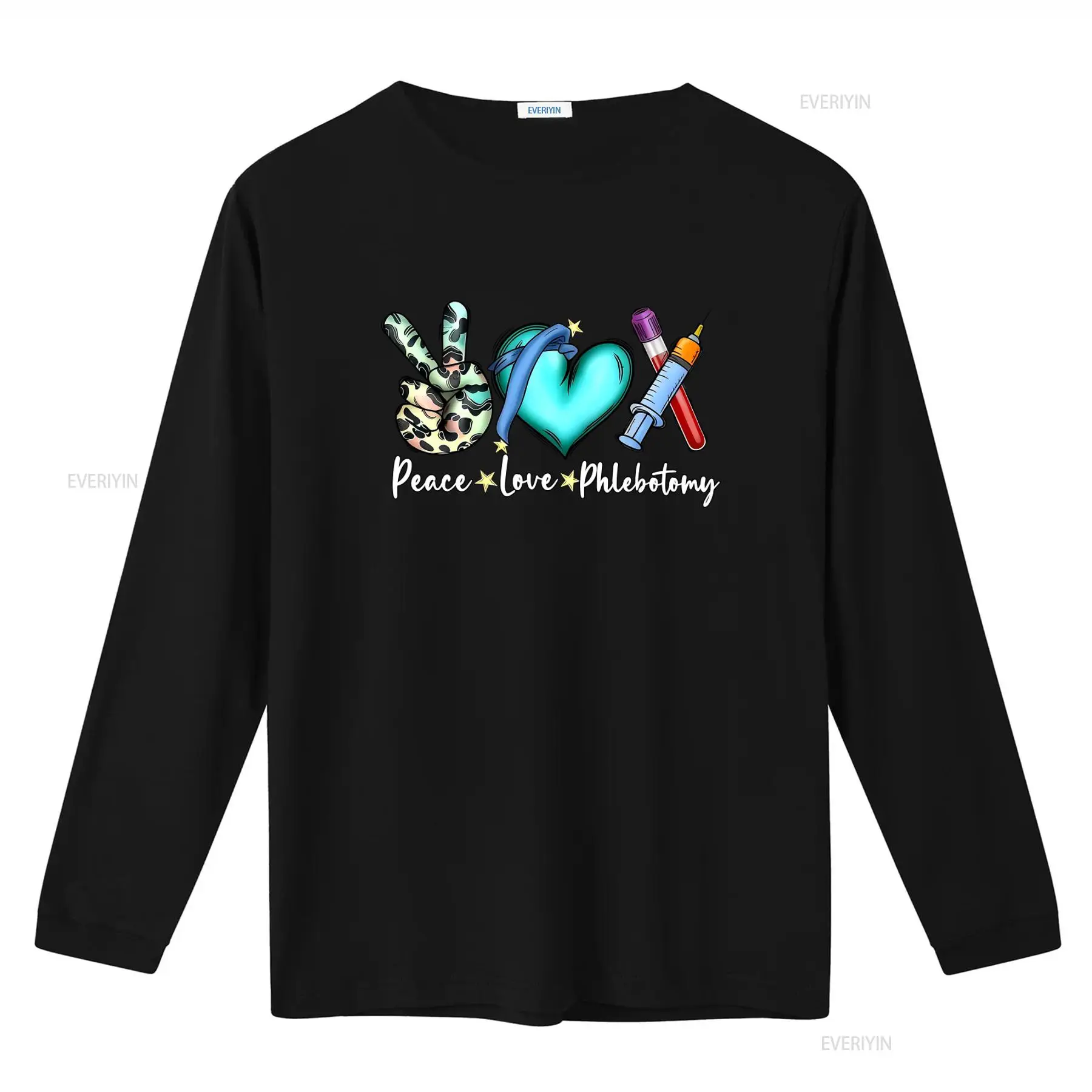 Camiseta Peace Love Phlebotomy - Medical Lab Technologist avaliação e preço